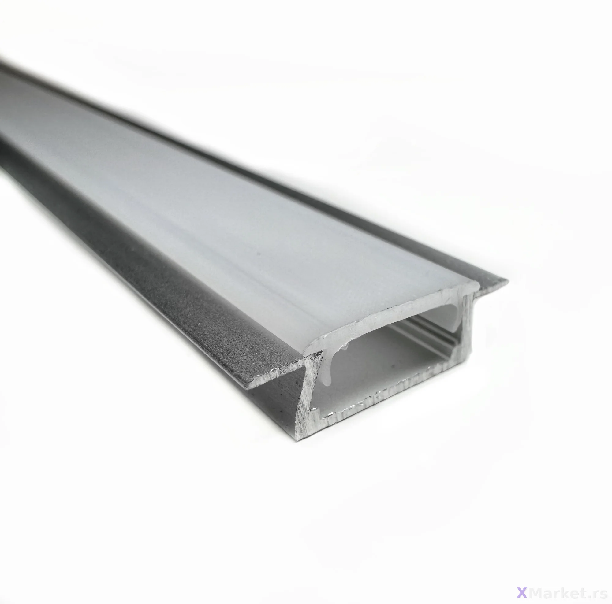 Aluminijumski LED profili — ED 01 uski ugradni L2m i L3m