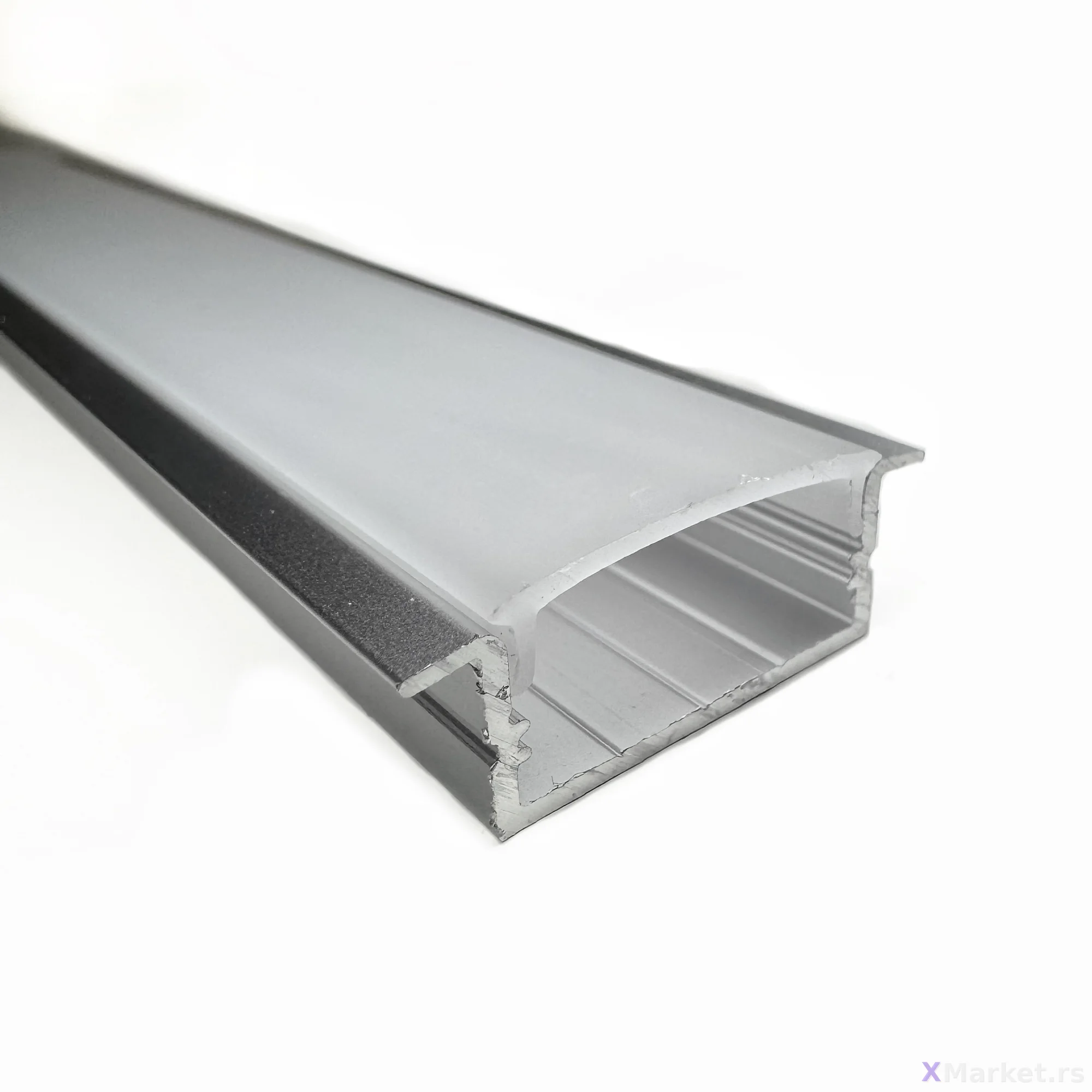 Aluminijumski LED profili — LED 04 široki ugradni L2m i 3m