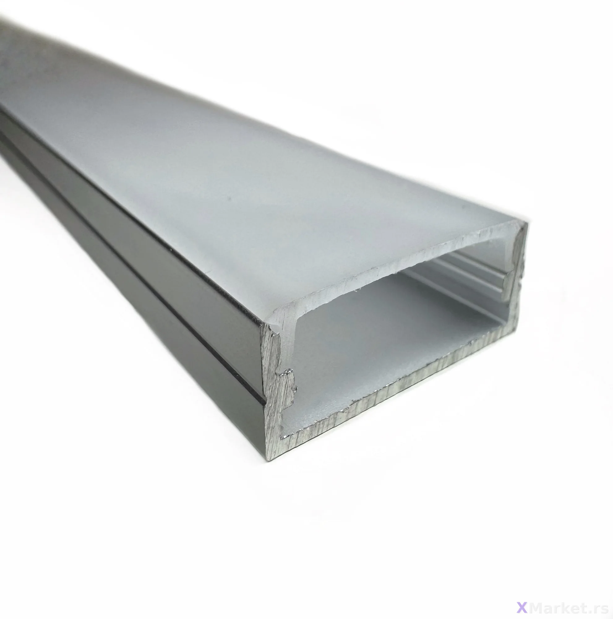 Aluminijumski LED profili — LED 05 široki nadgradni L2m i 3m