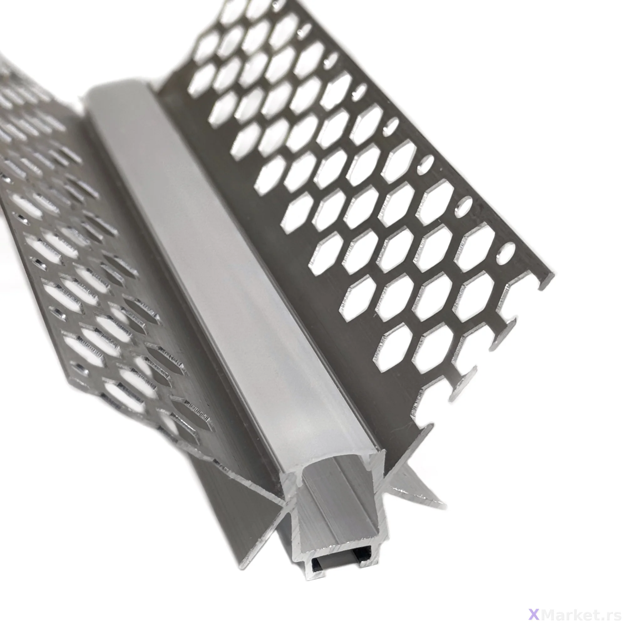 Aluminijumski LED profili — LED 10 za gips ugaoni L2,7m
