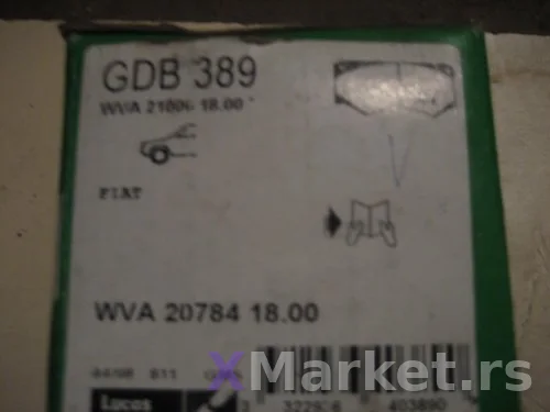 Disk plocice Iveco Fiat Daily gdb389
