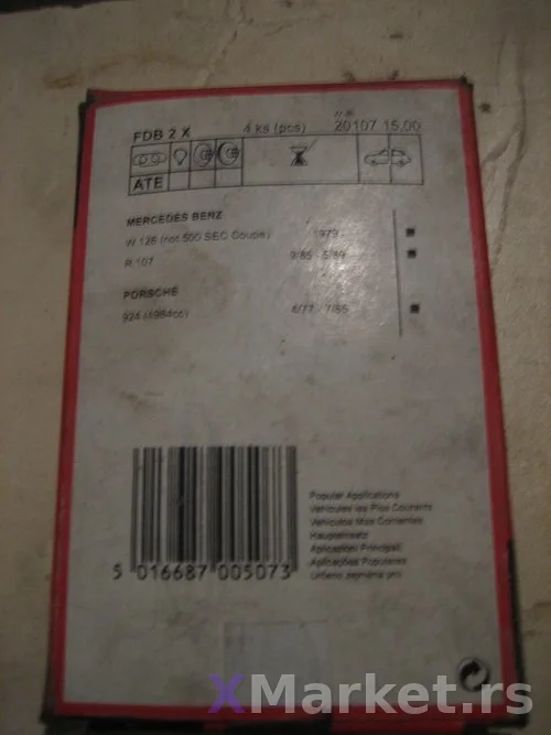 Disk plocice zadnje mercedes 126  fdb2