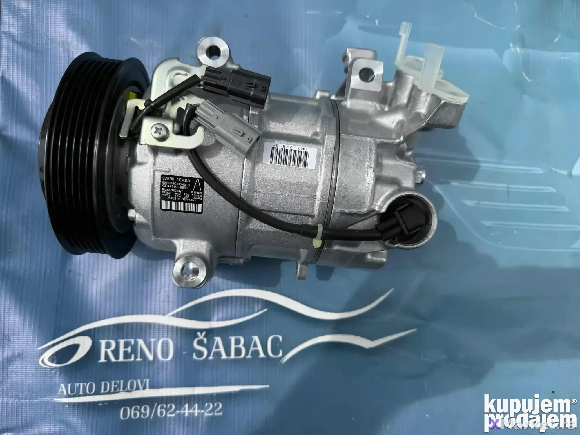 kompresor klime za Renault 1,5 dci Megan 926004EA0A