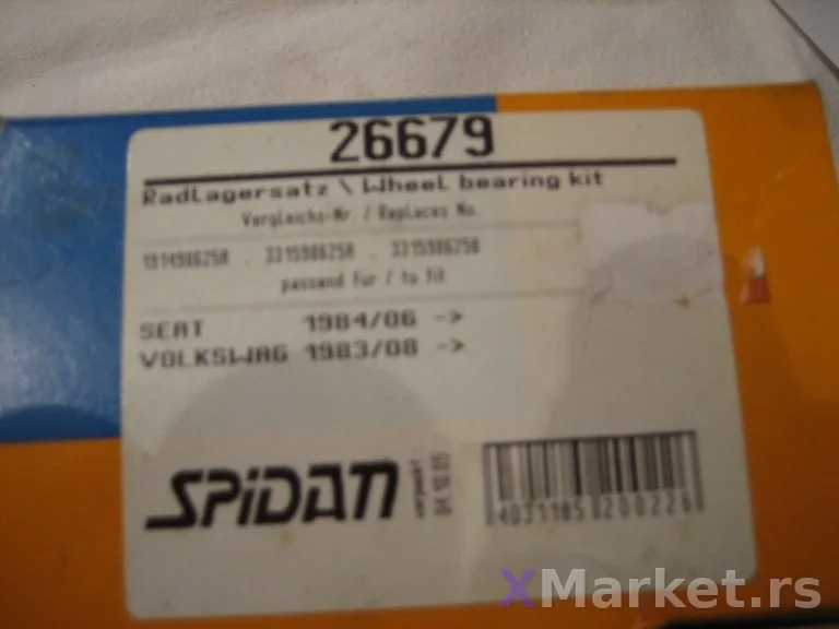 Lezaj prednjeg tocka Spidan 26679