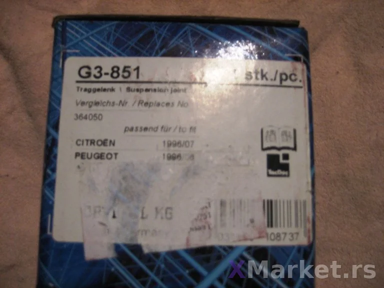 Prednja donja kugla Optimal G3-851