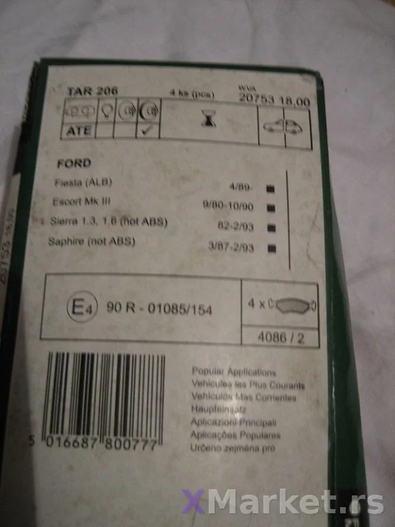 Prednje disk plocice ferodo TAR 206