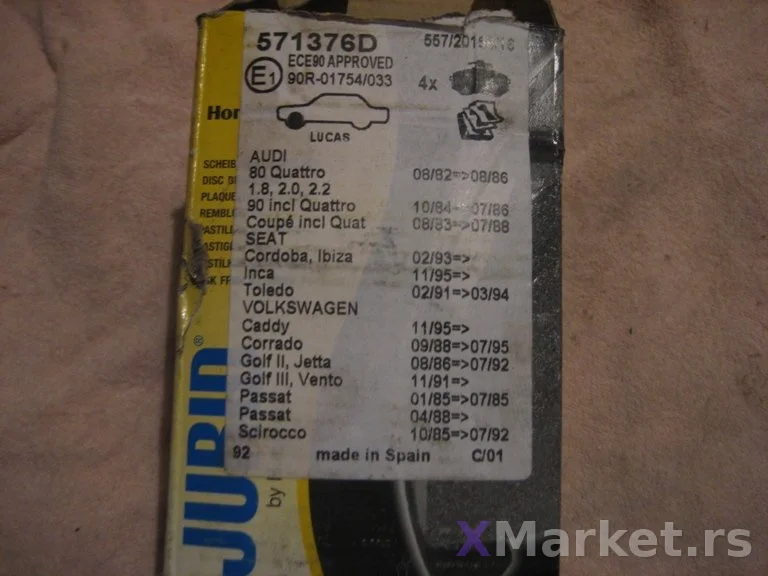Prednje disk plocice Jurid   571376
