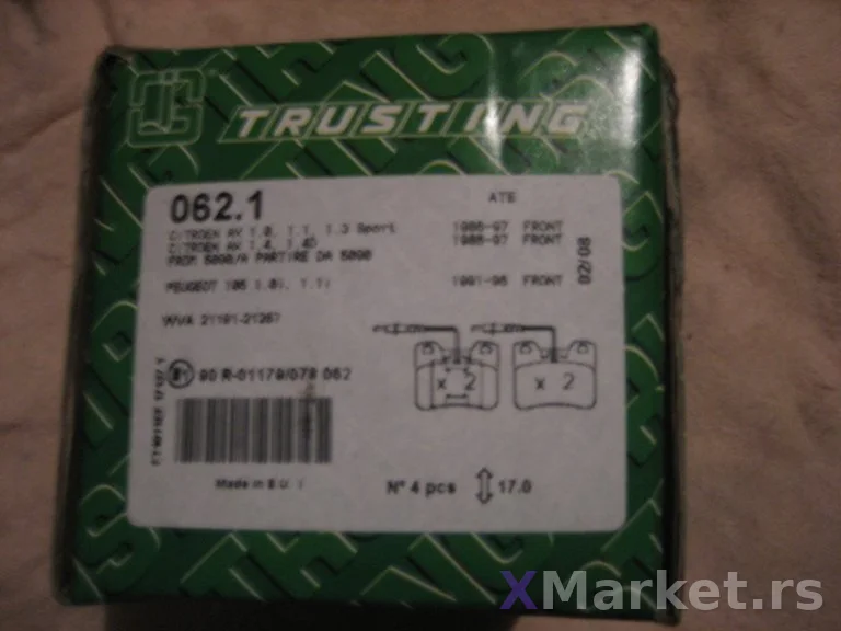 Prednje disk plocice Trusting 062.1