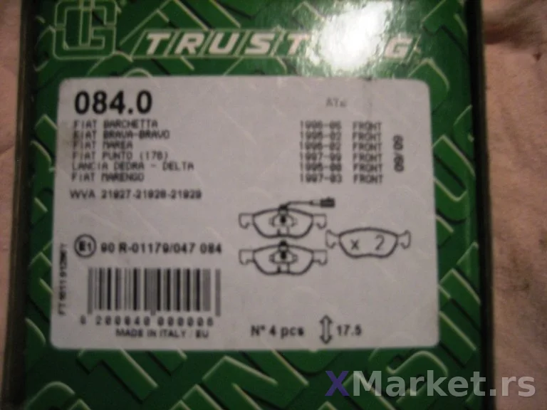 Prednje disk plocice Trusting 084.0