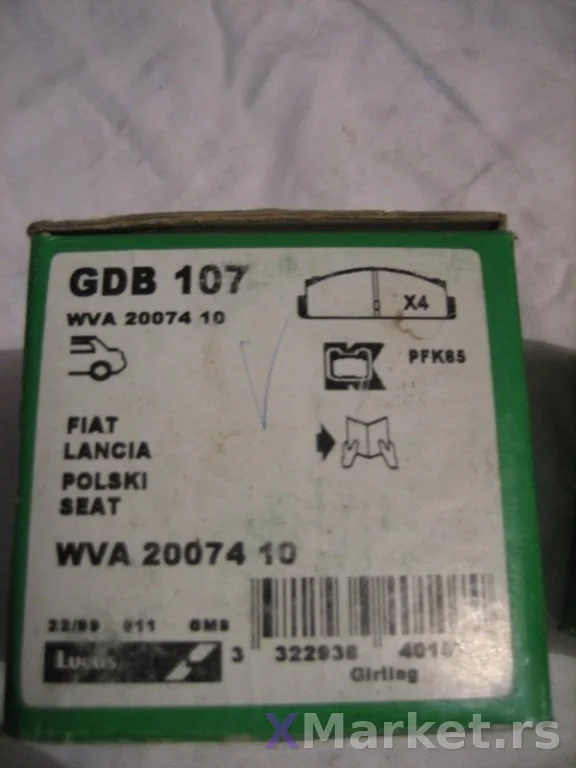 Prednje disk plocice TRW gdb107