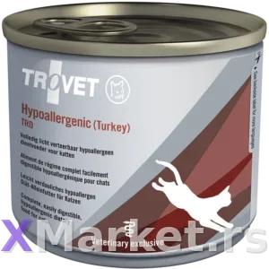 TRC Trovet Hypoallergenic turkey cat 200 g konz